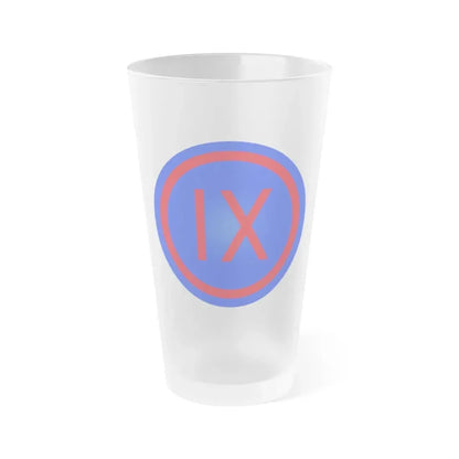 IX Corps (U.S. Army) Frosted Pint Glass 16oz Default Title - Go Mug Yourself