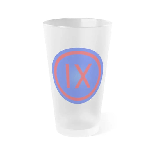 IX Corps (U.S. Army) Frosted Pint Glass 16oz Default Title - Go Mug Yourself