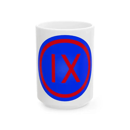 IX Corps (U.S. Army) White Coffee Mug 15oz - Go Mug Yourself