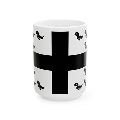 Izegem vlag (Belgium) White Coffee Mug 15oz - Go Mug Yourself
