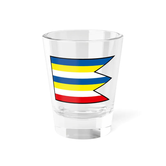 Izipovce Liptovsky Mikulas Flag (Slovakia) Shot Glass 1.5oz 1.5oz - Go Mug Yourself