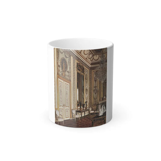 J Jaunbersin (19th Century) The interior of Fra et Frank slot - Oil on Canvas - Color Changing Mug 11oz 11oz - Go Mug Yourself