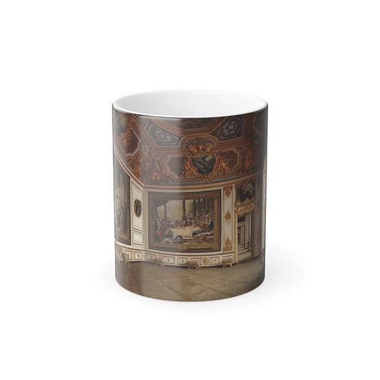 J Jaunbersin (French, circa 1926) The interior of a palace - Oil on Canvas 1926 - Color Changing Mug 11oz 11oz - Go Mug Yourself