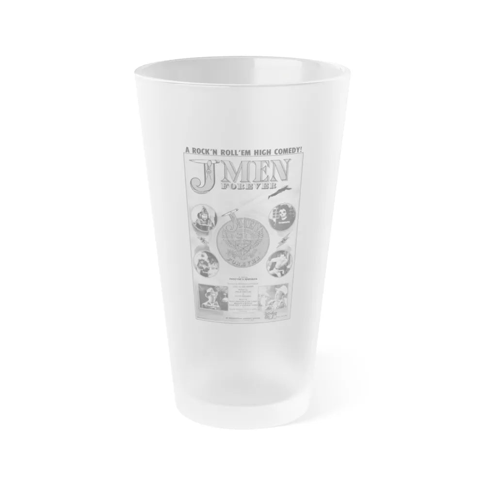 J MEN FOREVER 1979 Movie Poster - Frosted Pint Glass 16oz-16oz-Frosted-Go Mug Yourself