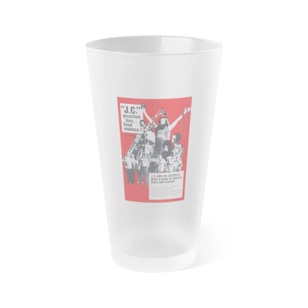 J.C. 1972 Movie Poster - Frosted Pint Glass 16oz-16oz-Frosted-Go Mug Yourself