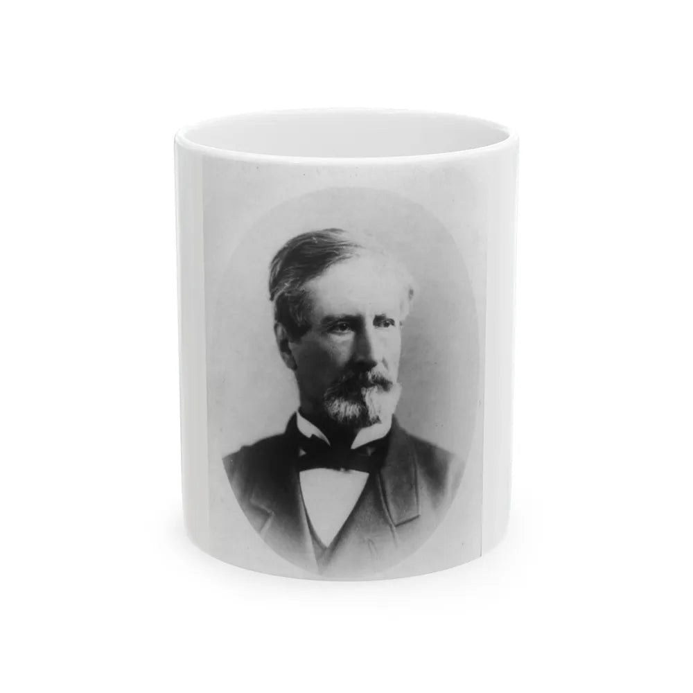 J.C. Pemberton, Head-And-Shoulders Portrait, Facing Right (U.S. Civil War) White Coffee Mug-11oz-Go Mug Yourself