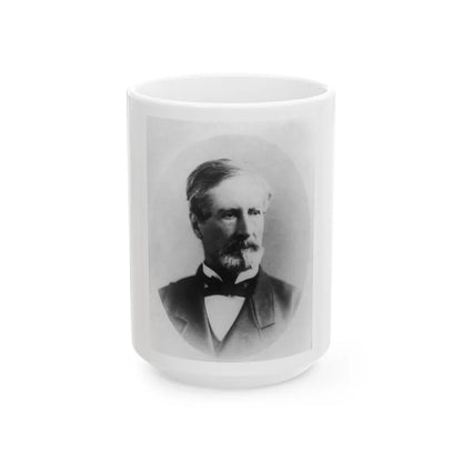 J.C. Pemberton, Head-And-Shoulders Portrait, Facing Right (U.S. Civil War) White Coffee Mug-15oz-Go Mug Yourself