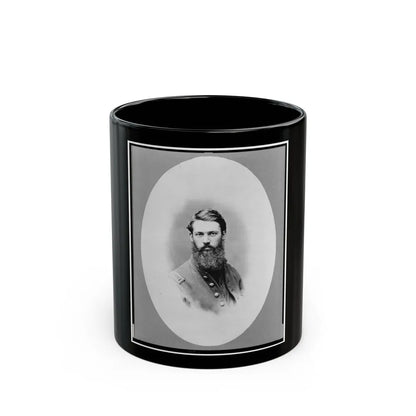 J.M. Schoonmaker, Half-Length Portrait, Facing Front, In Union Uniform (U.S. Civil War) Black Coffee Mug-11oz-Go Mug Yourself