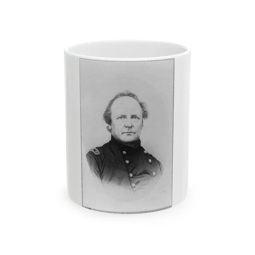 J.R. Slack, Head-And-Shoulders Portrait, Facing Right (U.S. Civil War) White Coffee Mug-11oz-Go Mug Yourself