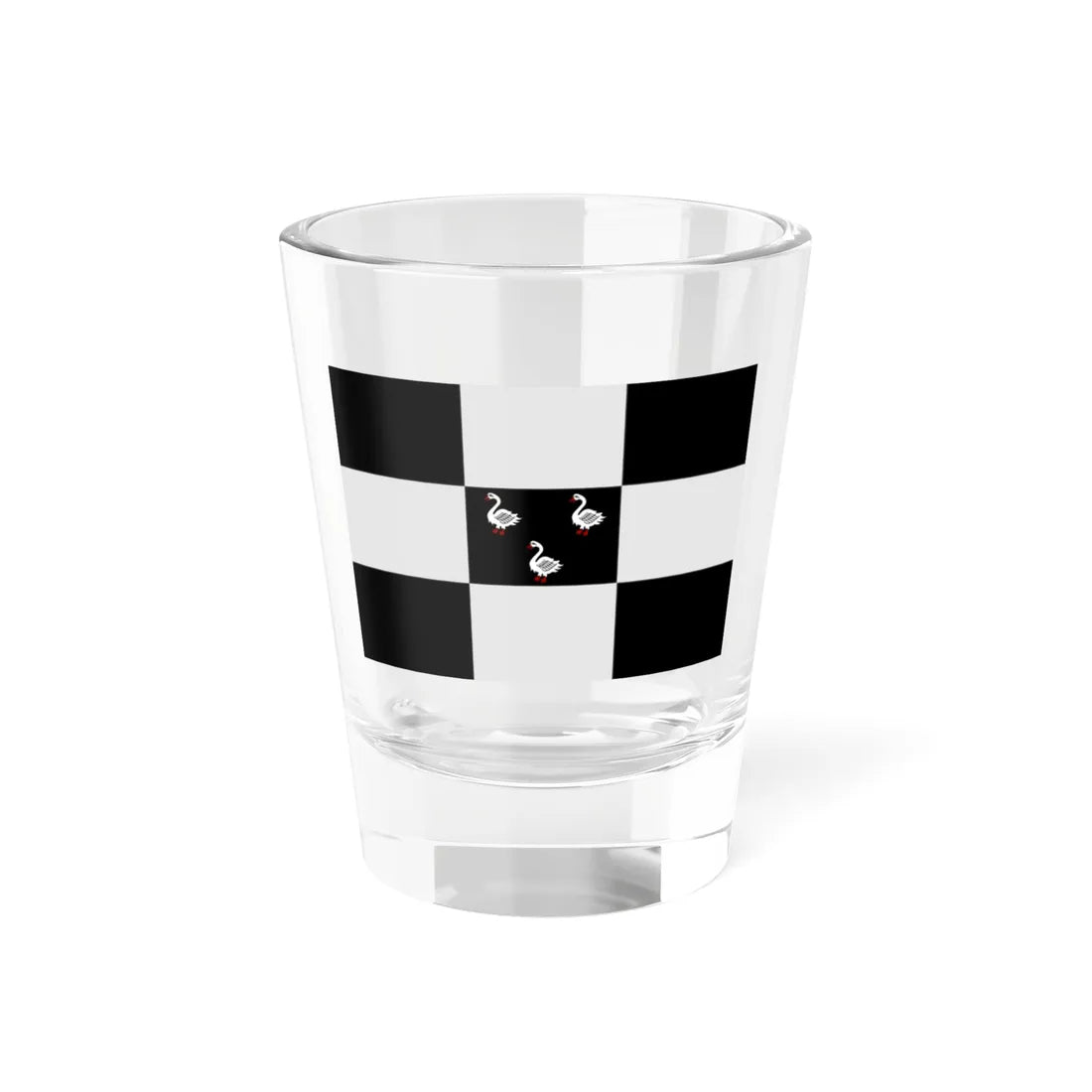 Jabbeke vlag (Belgium) Shot Glass 1.5oz 1.5oz - Go Mug Yourself