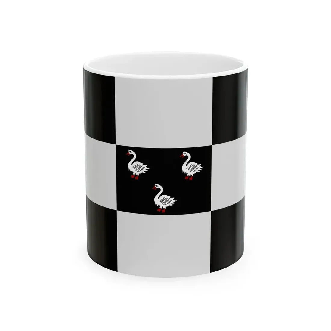 Jabbeke vlag (Belgium) White Coffee Mug 11oz - Go Mug Yourself