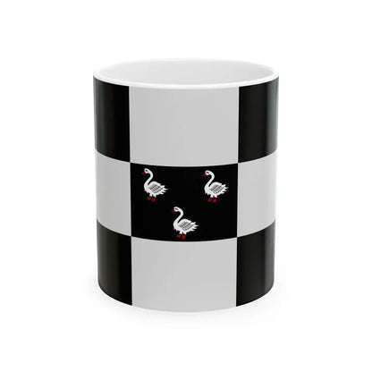 Jabbeke vlag (Belgium) White Coffee Mug 11oz - Go Mug Yourself
