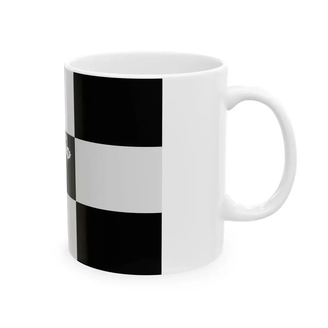 Jabbeke vlag (Belgium) White Coffee Mug - Go Mug Yourself