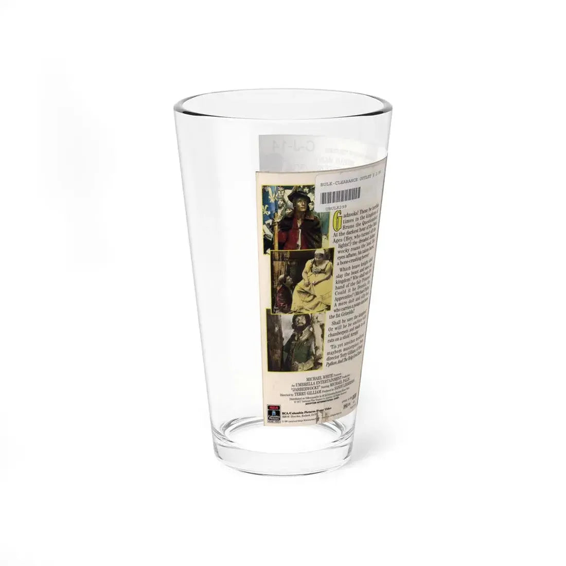 JABBERWOCKY (VHS COVER) Pint Glass 16oz - Go Mug Yourself