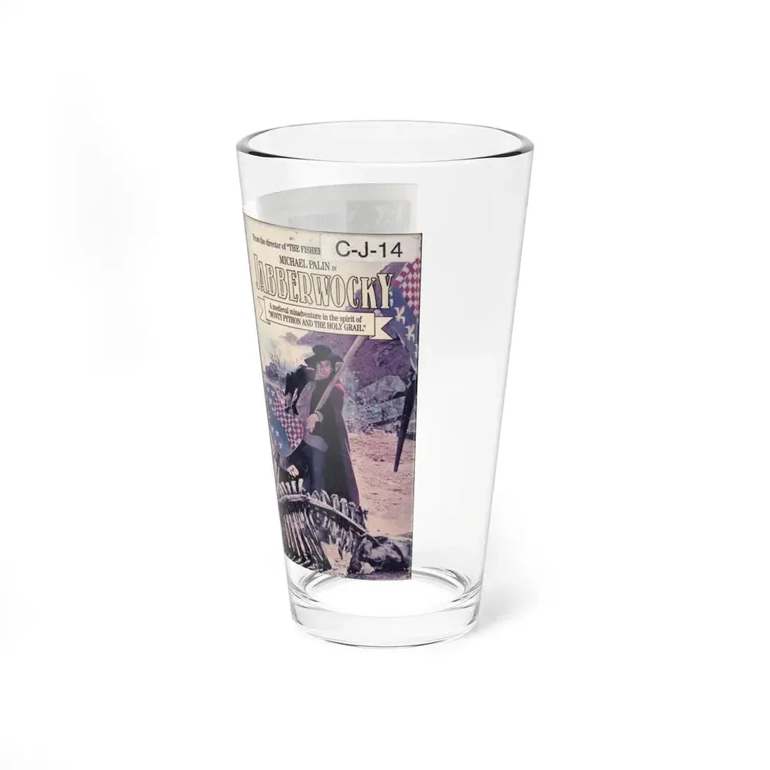 JABBERWOCKY (VHS COVER) Pint Glass 16oz - Go Mug Yourself