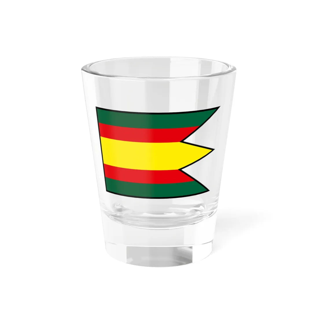 Jablonov Nad Turnou Roznava Flag (Slovakia) Shot Glass 1.5oz 1.5oz - Go Mug Yourself