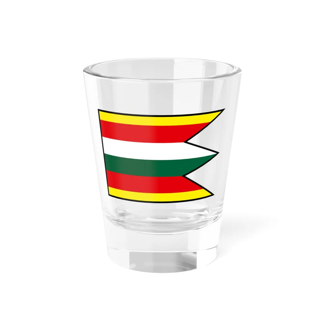 Jablonove Malacky Flag (Slovakia) Shot Glass 1.5oz 1.5oz - Go Mug Yourself