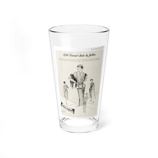 Jablow Original ad, Harpers Bazaar, January 1950 - Pint Glass 16oz 16oz - Go Mug Yourself