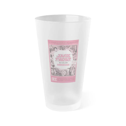 JACK FROST 1964 Movie Poster - Frosted Pint Glass 16oz 16oz Frosted - Go Mug Yourself