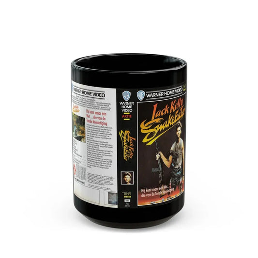 JACK KELLY SNAKEEATER (VHS COVER) - Black Coffee Mug 15oz - Go Mug Yourself
