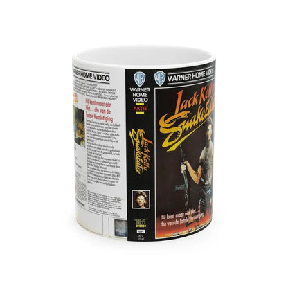 JACK KELLY SNAKEEATER (VHS COVER) - White Coffee Mug 11oz - Go Mug Yourself