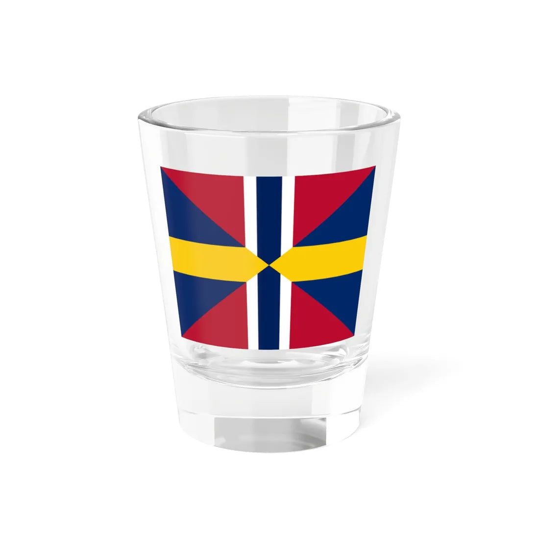 Jack of Sweden and Norway 1844-1905 (Estonia) Shot Glass 1.5oz 1.5oz - Go Mug Yourself