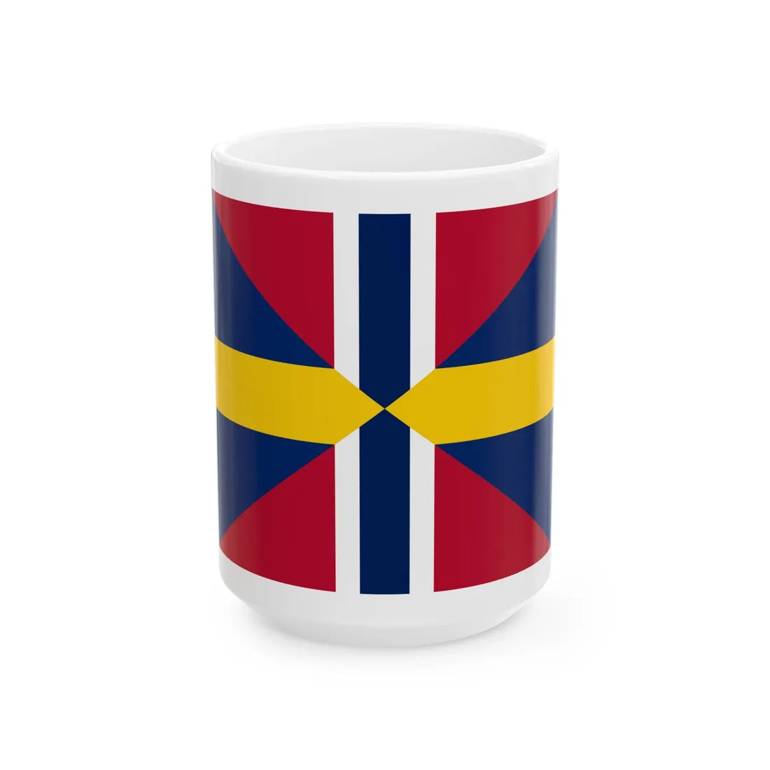 Jack of Sweden and Norway 1844-1905 (Estonia) White Coffee Mug 15oz - Go Mug Yourself