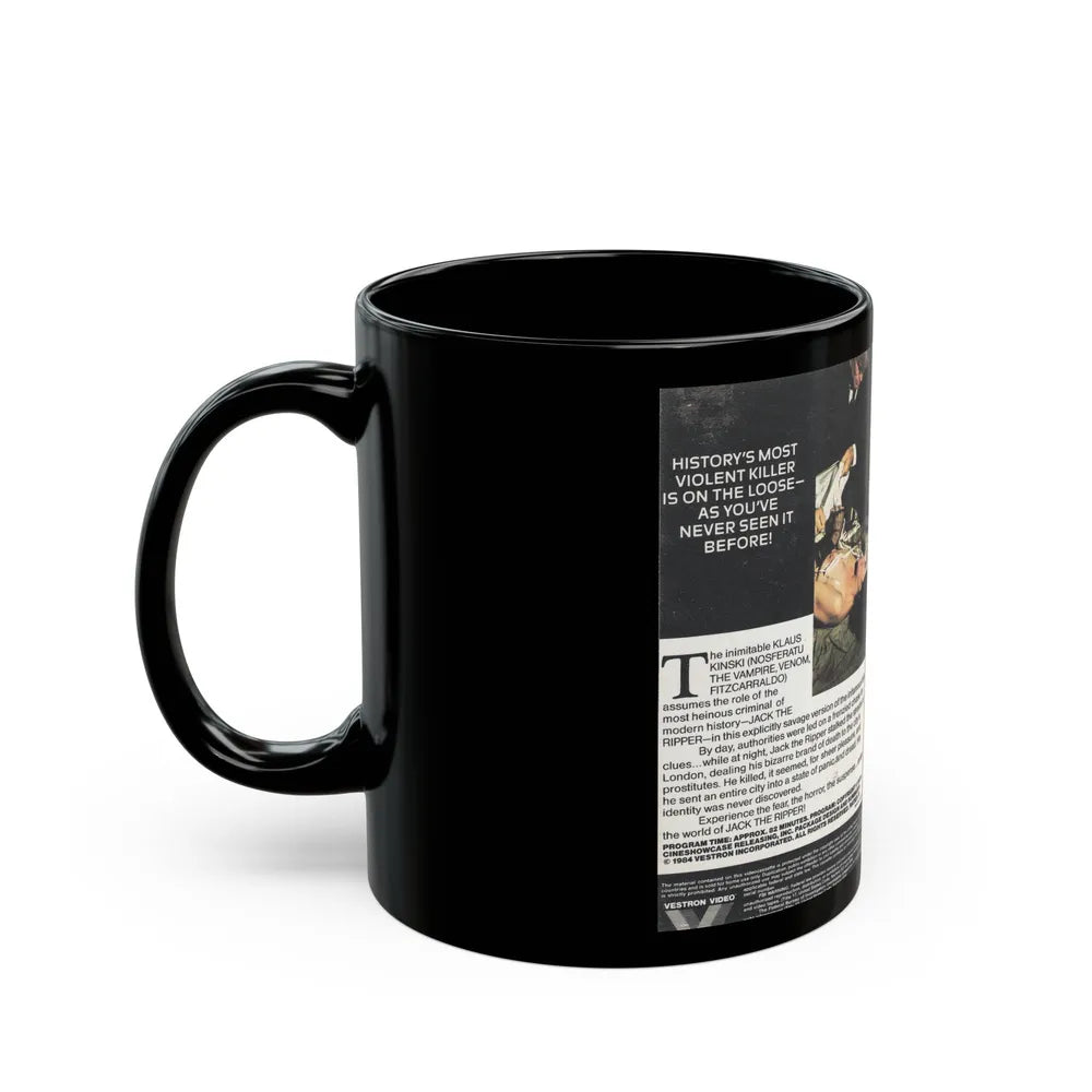 JACK THE RIPPER (VHS COVER) - Black Coffee Mug-Go Mug Yourself