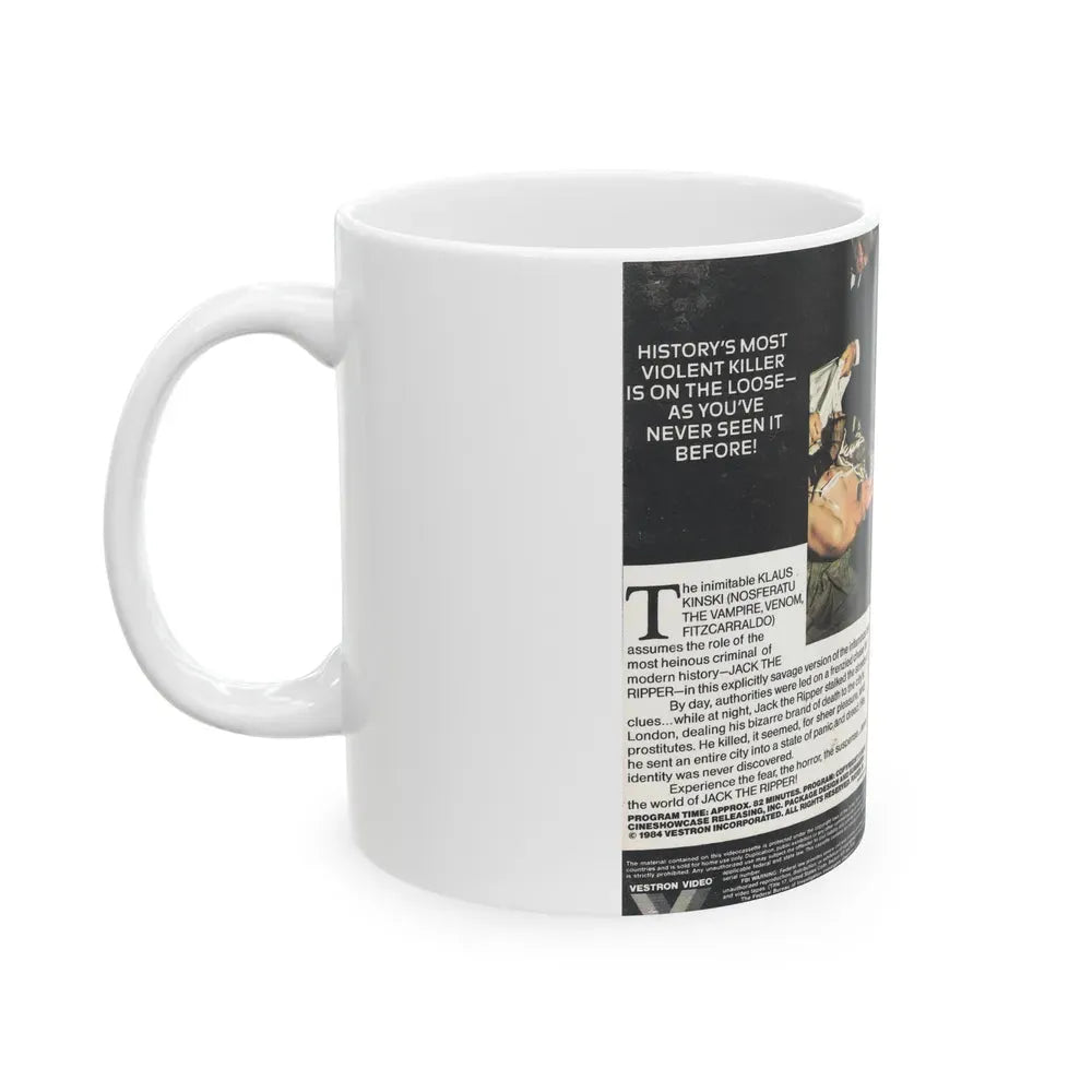JACK THE RIPPER (VHS COVER) - White Coffee Mug - Go Mug Yourself