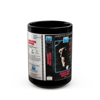 JACK THE RIPPER VIDEO FOR PLEASURE (VHS COVER) - Black Coffee Mug 15oz - Go Mug Yourself