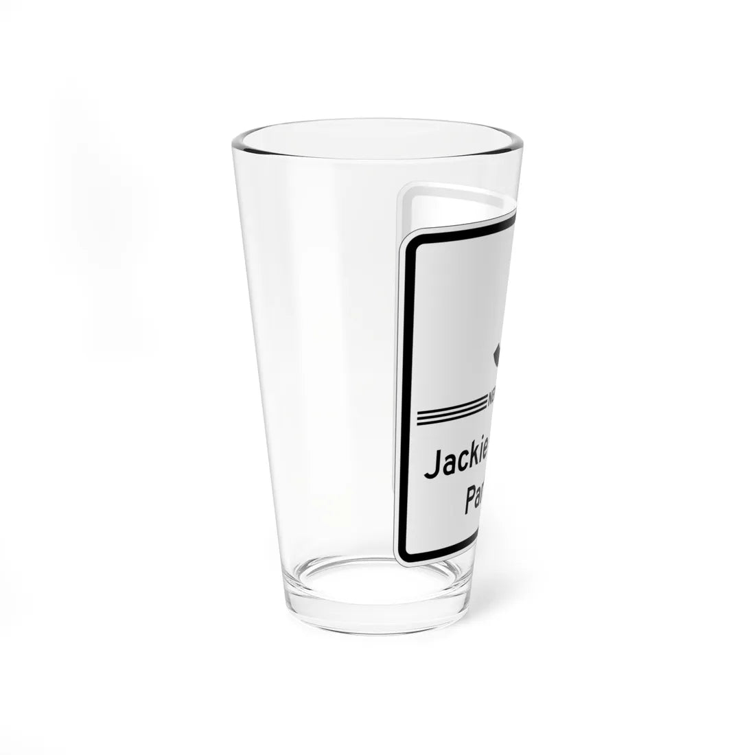 Jackie Robinson Pkwy Shield free (New York) (Road Sign) Pint Glass 16oz - Go Mug Yourself