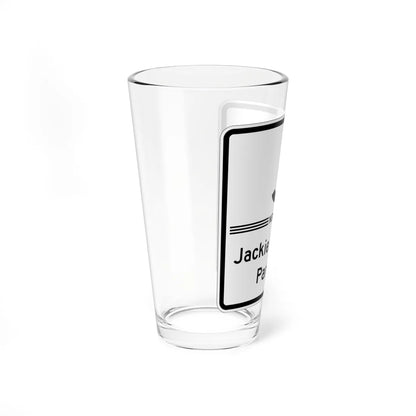 Jackie Robinson Pkwy Shield free (New York) (Road Sign) Pint Glass 16oz - Go Mug Yourself