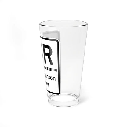 Jackie Robinson Pkwy Shield free (New York) (Road Sign) Pint Glass 16oz - Go Mug Yourself