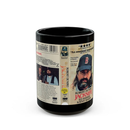 JACKNIFE (VHS COVER) - Black Coffee Mug-15oz-Go Mug Yourself