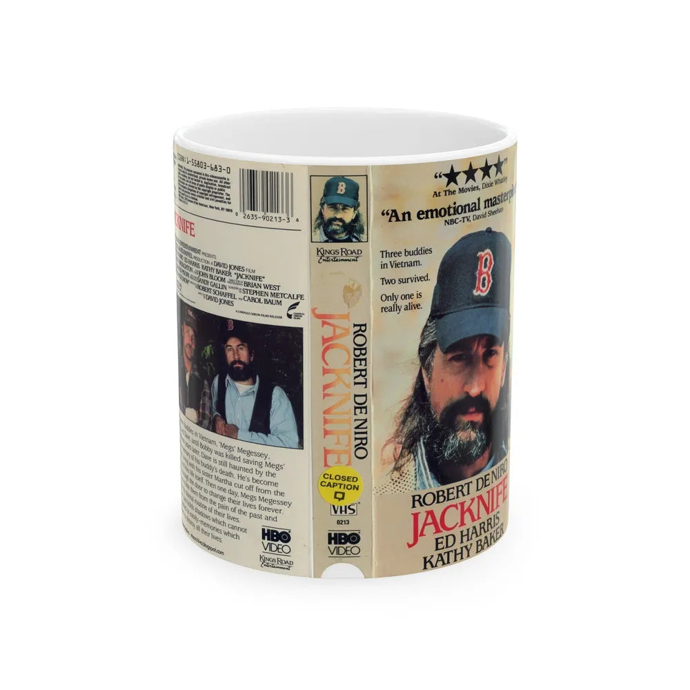 JACKNIFE (VHS COVER) - White Coffee Mug-11oz-Go Mug Yourself