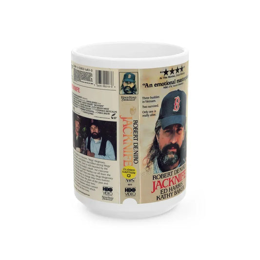 JACKNIFE (VHS COVER) - White Coffee Mug 15oz - Go Mug Yourself