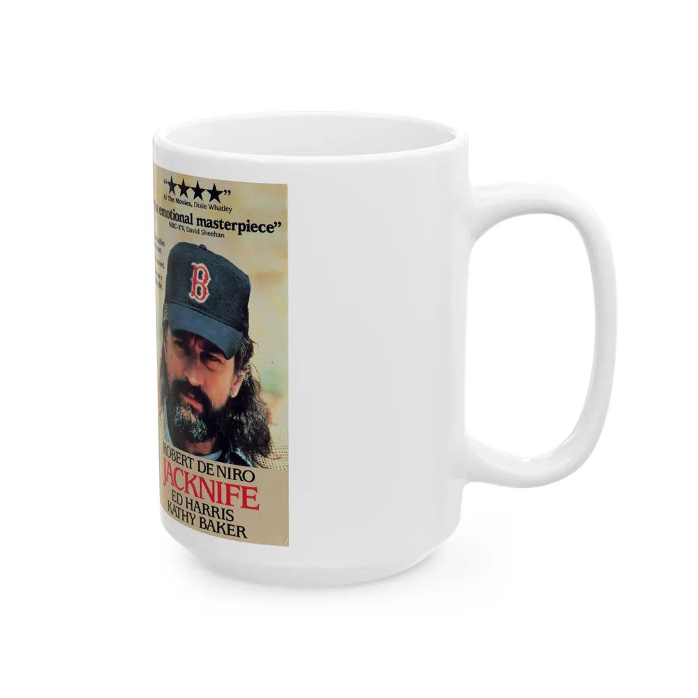 JACKNIFE (VHS COVER) - White Coffee Mug-Go Mug Yourself