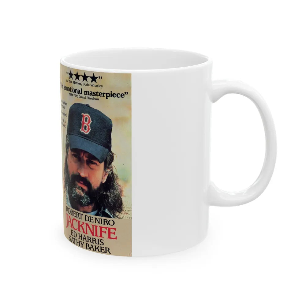 JACKNIFE (VHS COVER) - White Coffee Mug-Go Mug Yourself