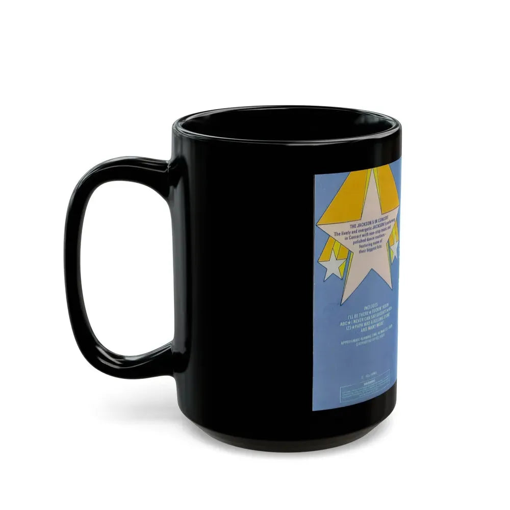 JACKSON 5 IN CONCERT (VHS COVER) - Black Coffee Mug - Go Mug Yourself