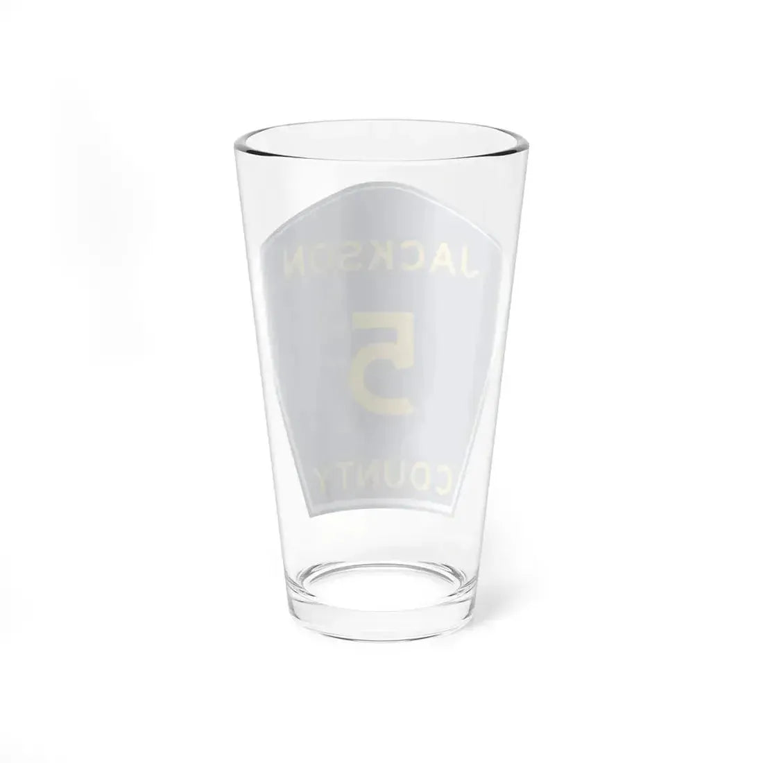 Jackson Co AL Route 5 shield (Alabama) (Road Sign) Pint Glass 16oz - Go Mug Yourself