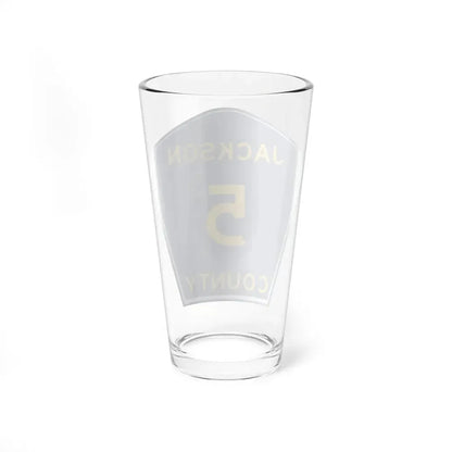 Jackson Co AL Route 5 shield (Alabama) (Road Sign) Pint Glss 16oz - Go Mug Yourself
