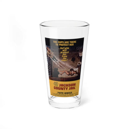 JACKSON COUNTY JAIL 1976 Movie Poster - Pint Glass 16oz-16oz-Go Mug Yourself