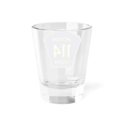 Jackson County Route 114 AL (Alabama) (Road Sign) Shot Glass 1.5oz - Go Mug Yourself