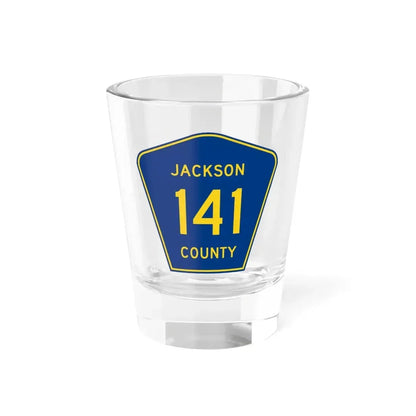 Jackson County Route 141 AL (Alabama) (Road Sign) Shot Glass 1.5oz 1.5oz - Go Mug Yourself