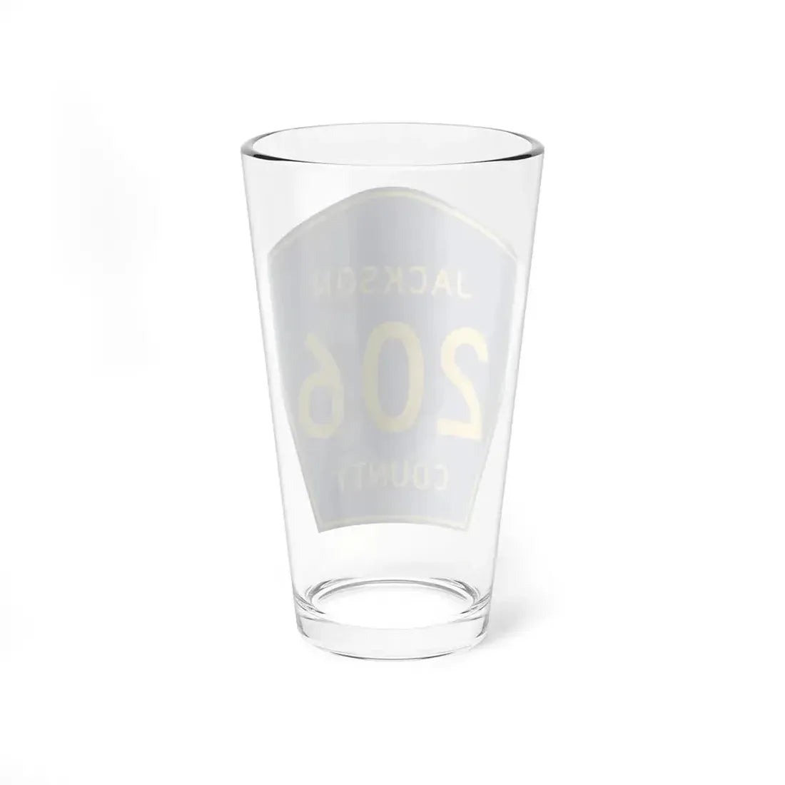 Jackson County Route 206 AL (Alabama) (Road Sign) Pint Glass 16oz - Go Mug Yourself