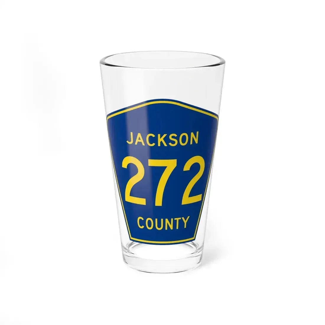 Jackson County Route 272 AL (Alabama) (Road Sign) Pint Glass 16oz 16oz - Go Mug Yourself