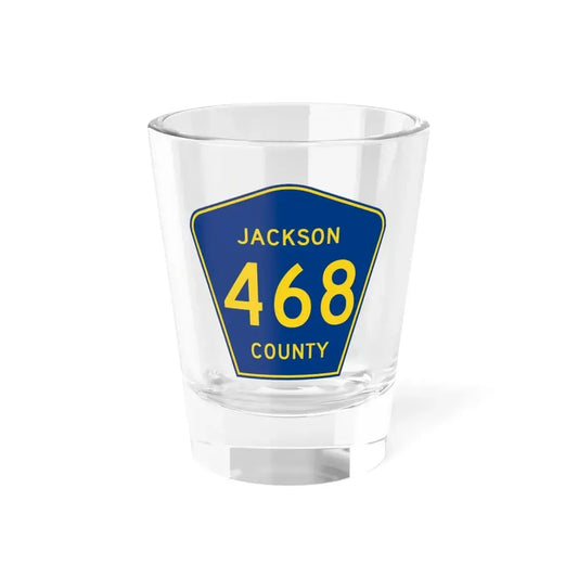 Jackson County Route 468 AL (Alabama) (Road Sign) Shot Glass 1.5oz 1.5oz - Go Mug Yourself