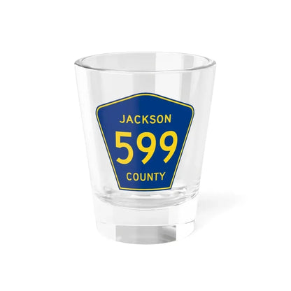 Jackson County Route 599 AL (Alabama) (Road Sign) Shot Glass 1.5oz 1.5oz - Go Mug Yourself