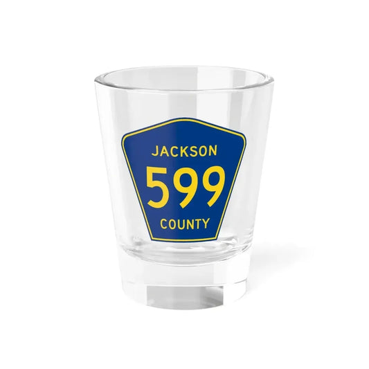 Jackson County Route 599 AL (Alabama) (Road Sign) Shot Glass 1.5oz 1.5oz - Go Mug Yourself