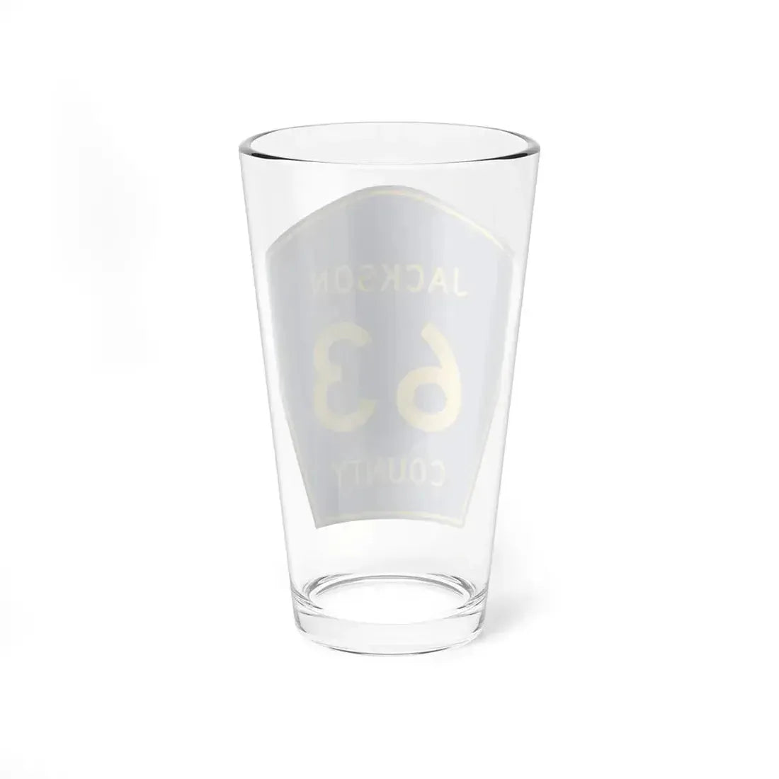 Jackson County Route 63 AL (Alabama) (Road Sign) Pint Glass 16oz - Go Mug Yourself